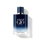 Refect Beauty Giorgio Armani Acqua Di Gio Profondo Parfum bottle with a deep blue gradient glass design.
