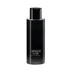 Refect Beauty Giorgio Armani Code Eau de Toilette in a sleek black refillable glass bottle with minimalist branding.