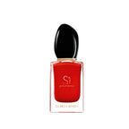 Refect Beauty Giorgio Armani Si Passione Eau de Parfum in a vibrant red glass bottle with a sleek black cap