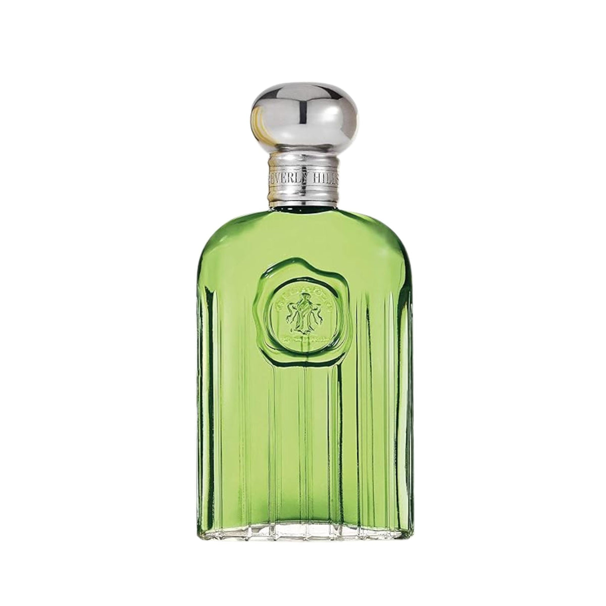 Refect Beauty Giorgio Beverly Hills men's eau de toilette in a classic green glass bottle with a silver cap
