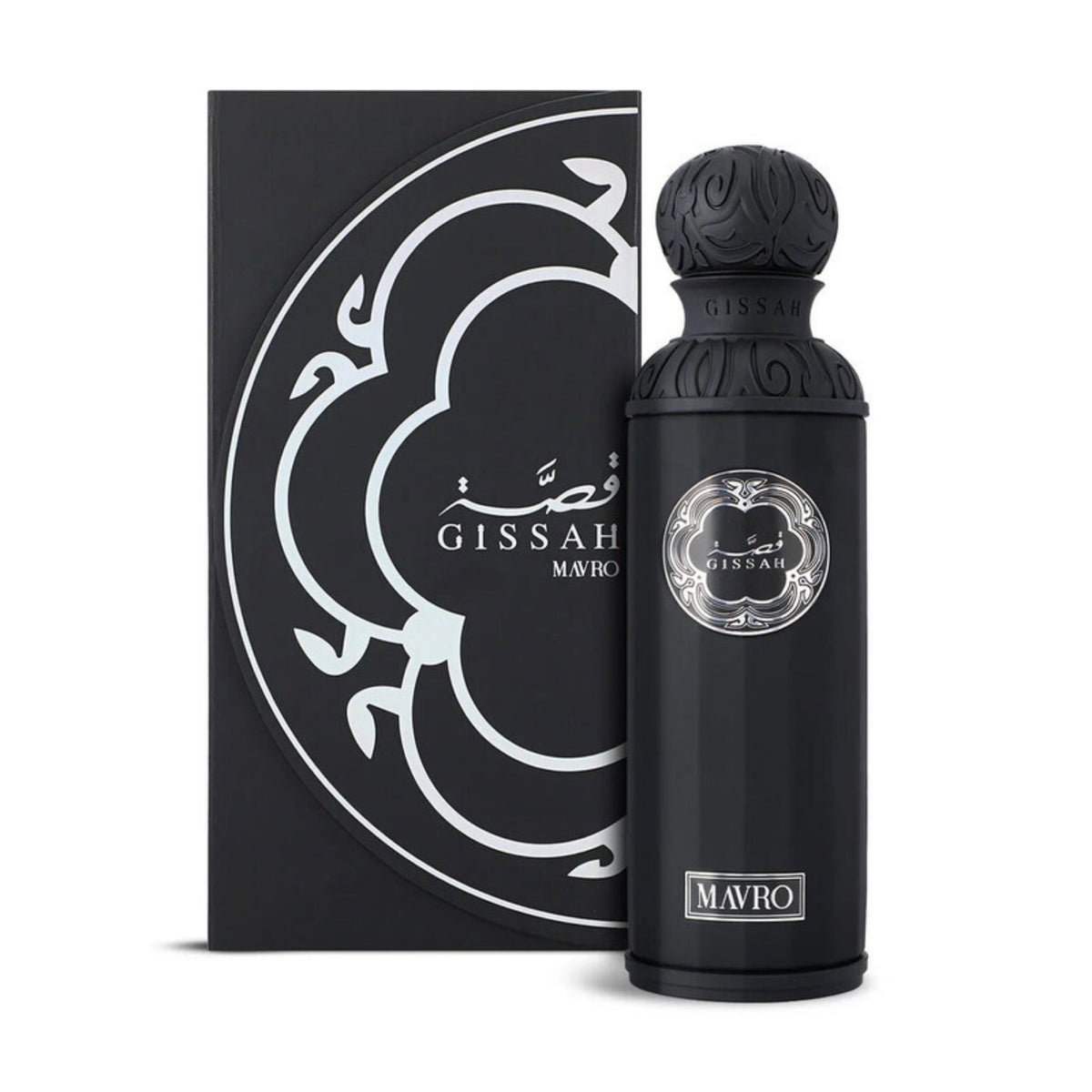 Refect Beauty Gissah Mavro unisex eau de parfum in a sleek black bottle with matching decorative box