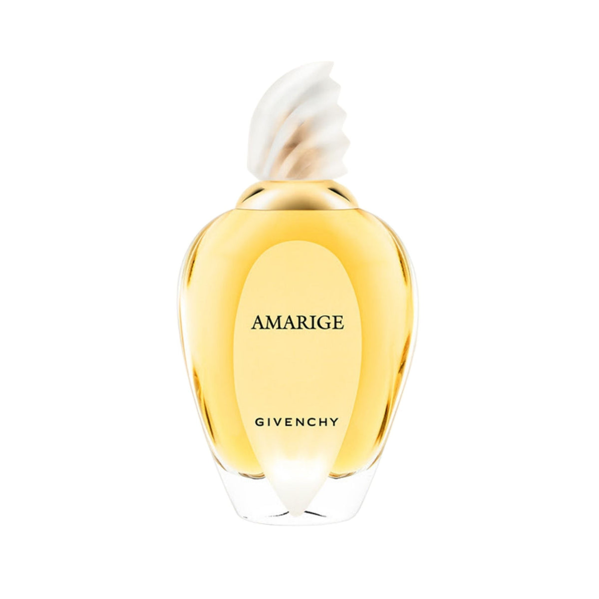 Refect Beauty Givenchy Amarige Eau de Toilette in a curved glass bottle with a unique floral-inspired cap