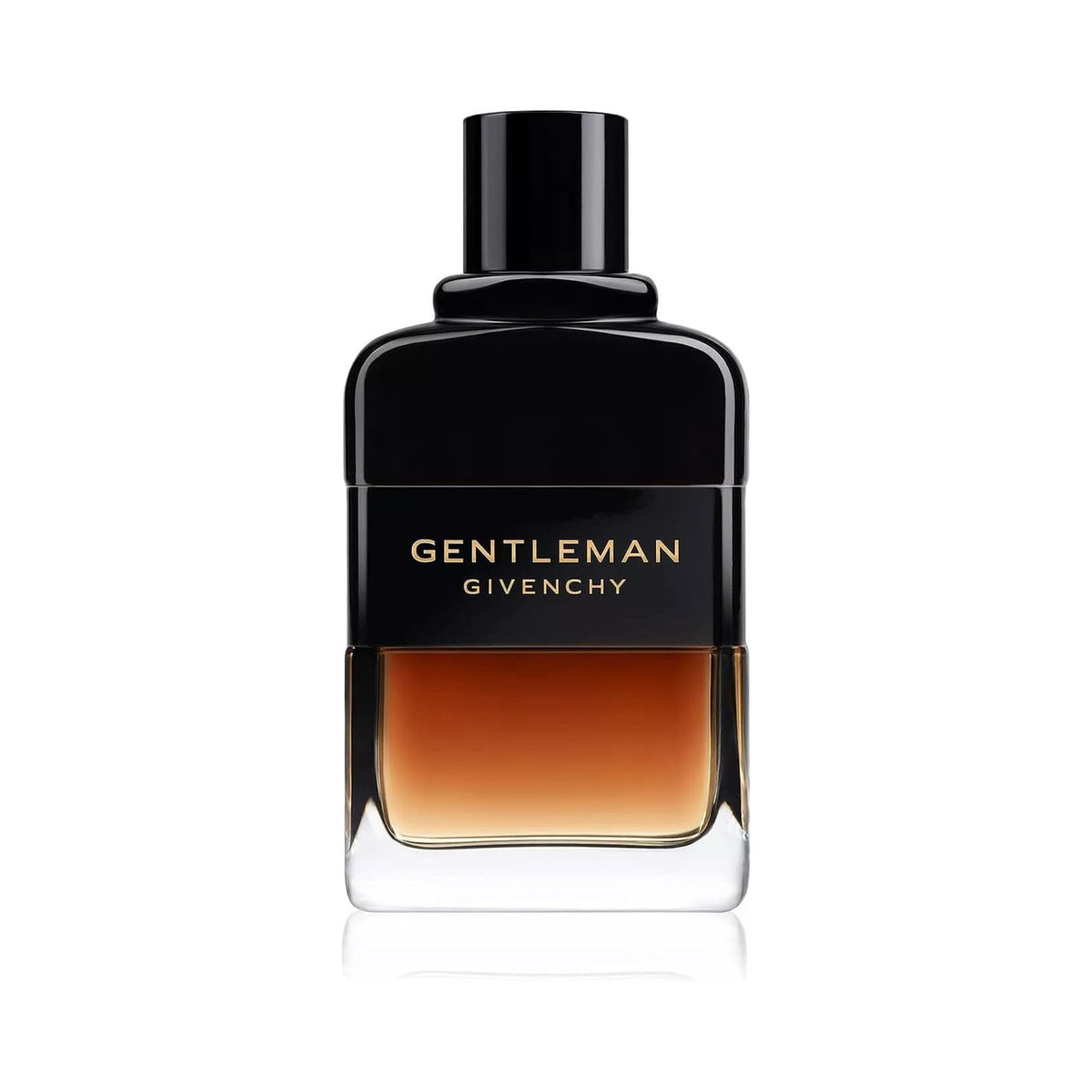 Refect Beauty Givenchy Gentleman Reserve Privée Eau de Parfum in a sleek black and amber glass bottle