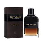 Refect Beauty Givenchy Gentleman Reserve Privée Eau de Parfum bottle and box with amber gradient glass design.