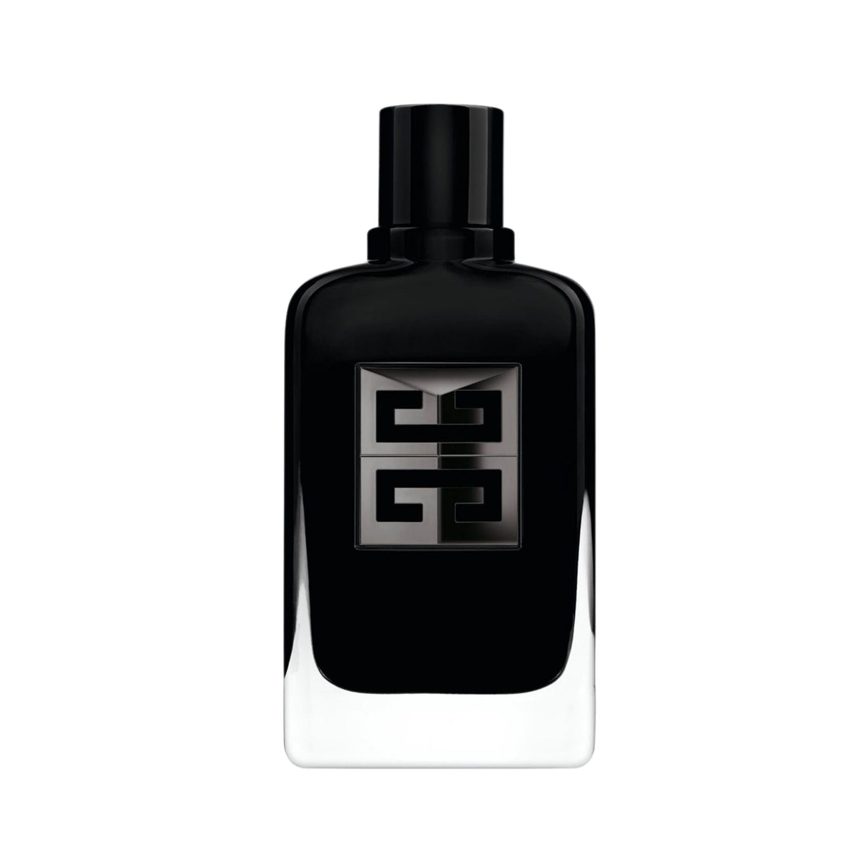 Refect Beauty Givenchy Gentleman Society Eau de Parfum Extrême in a sleek black glass bottle with a silver logo emblem.