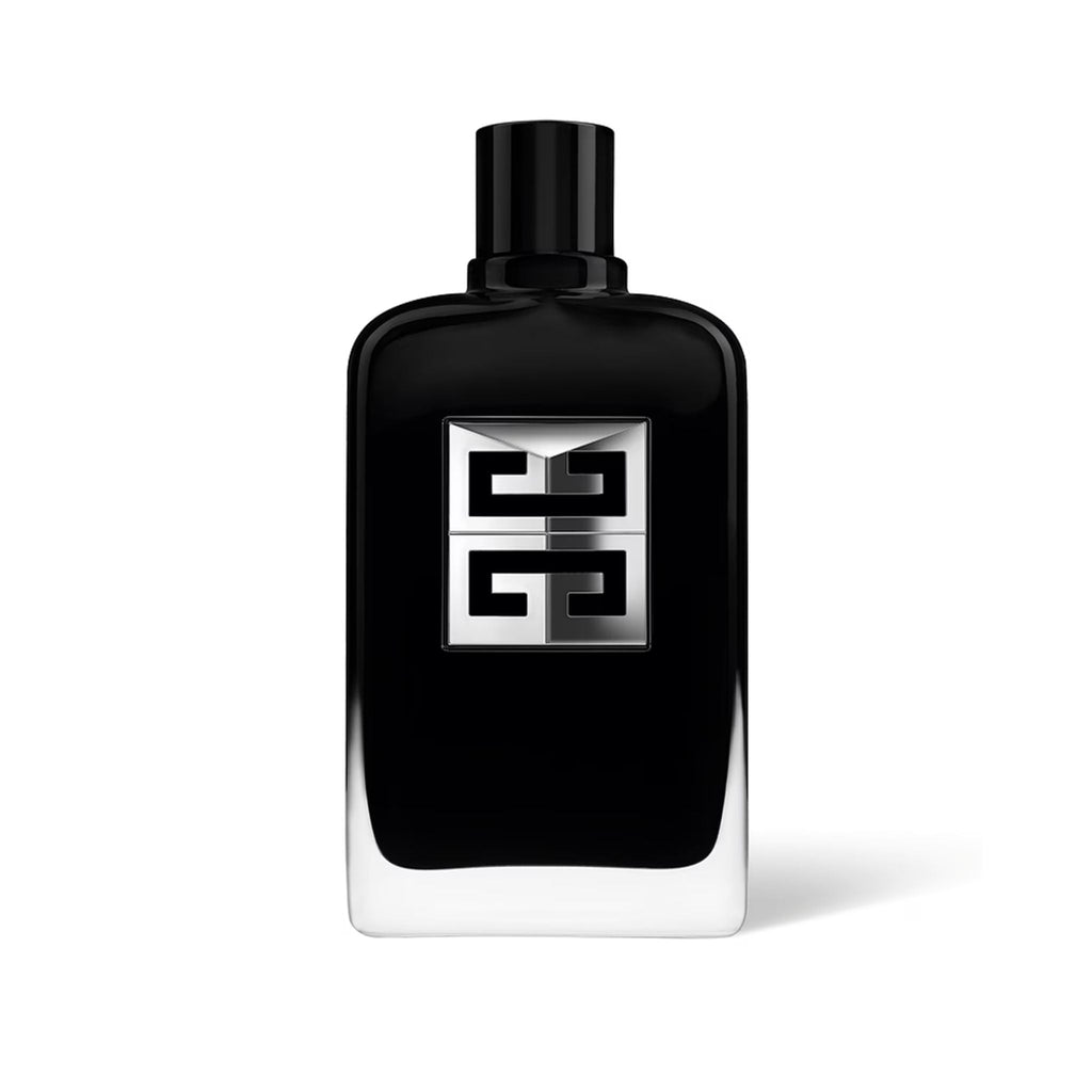 Refect Beauty Givenchy Gentleman Society Eau de Parfum in a sleek black glass bottle with a silver 4G logo emblem.