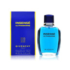 Refect Beauty Givenchy Insense Ultramarine Eau de Toilette 100ml bottle with its vibrant blue box packaging.