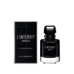 Refect Beauty Givenchy L'Interdit Absolu Eau de Parfum Intense bottle and black box packaging on white background.