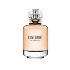 Refect Beauty Givenchy L’Interdit Eau de Parfum bottle with a soft peach-toned fragrance and elegant glass design.