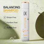 Refect Beauty GK Balancing Shampoo bottle featuring a sulfate-free, paraben-free, and gluten-free formula.