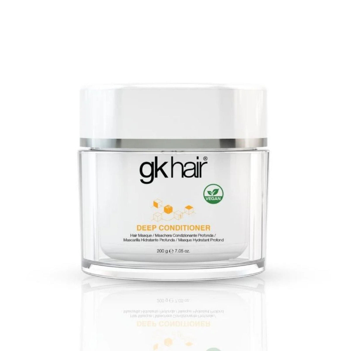Refect Beauty GK Hair Deep Conditioner hair mask in a white jar for hydrating and repairing damaged hair