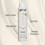 Refect Beauty GK Hair Color Protection Moisturizing Conditioner bottle with benefits listed on a cream background