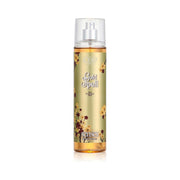 Refect Beauty Eva Senses Gold Spell body splash in a gold bottle with floral accents and a clear spray cap.