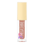 Refect Beauty Golden Rose 3D Mega Shine lip gloss in a clear tube with a gold cap for a high-shine, hydrated finish. 103