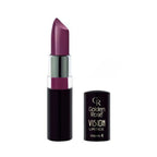Refect Beauty Golden Rose Vision Lipstick in a deep plum shade with a creamy, moisturizing formula and black tube. 125