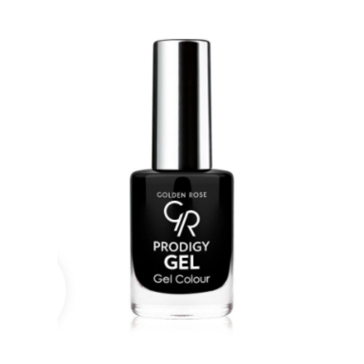 Refect Beauty Golden Rose Prodigy Gel black nail polish bottle with a glossy gel-effect finish. 23