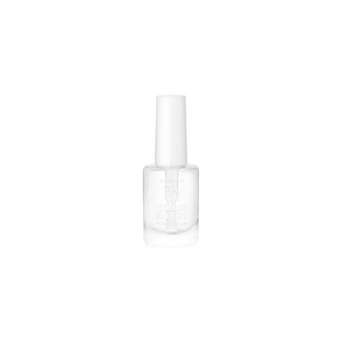 Refect Beauty Golden Rose Color Expert clear nail polish bottle with a white cap against a white background