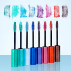 Refect Beauty Golden Rose Flash Lash colored mascara set featuring eight vibrant shades with fiber brushes