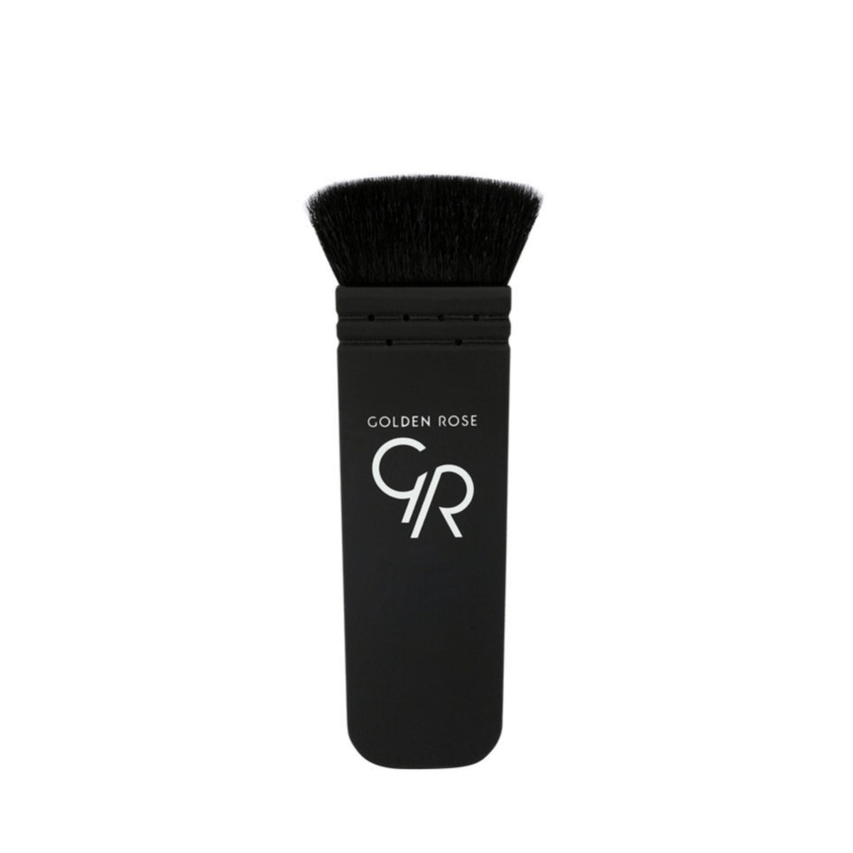 Refect Beauty Golden Rose Perfect Contour Brush with soft black synthetic bristles and a sleek matte black handle