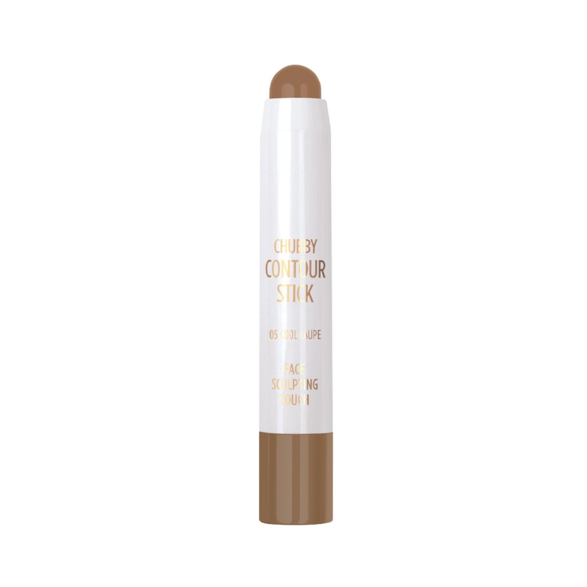Refect Beauty Golden Rose Chubby Contour Stick in shade 05 Cool Taupe with a white twist-up tube and matte finish.