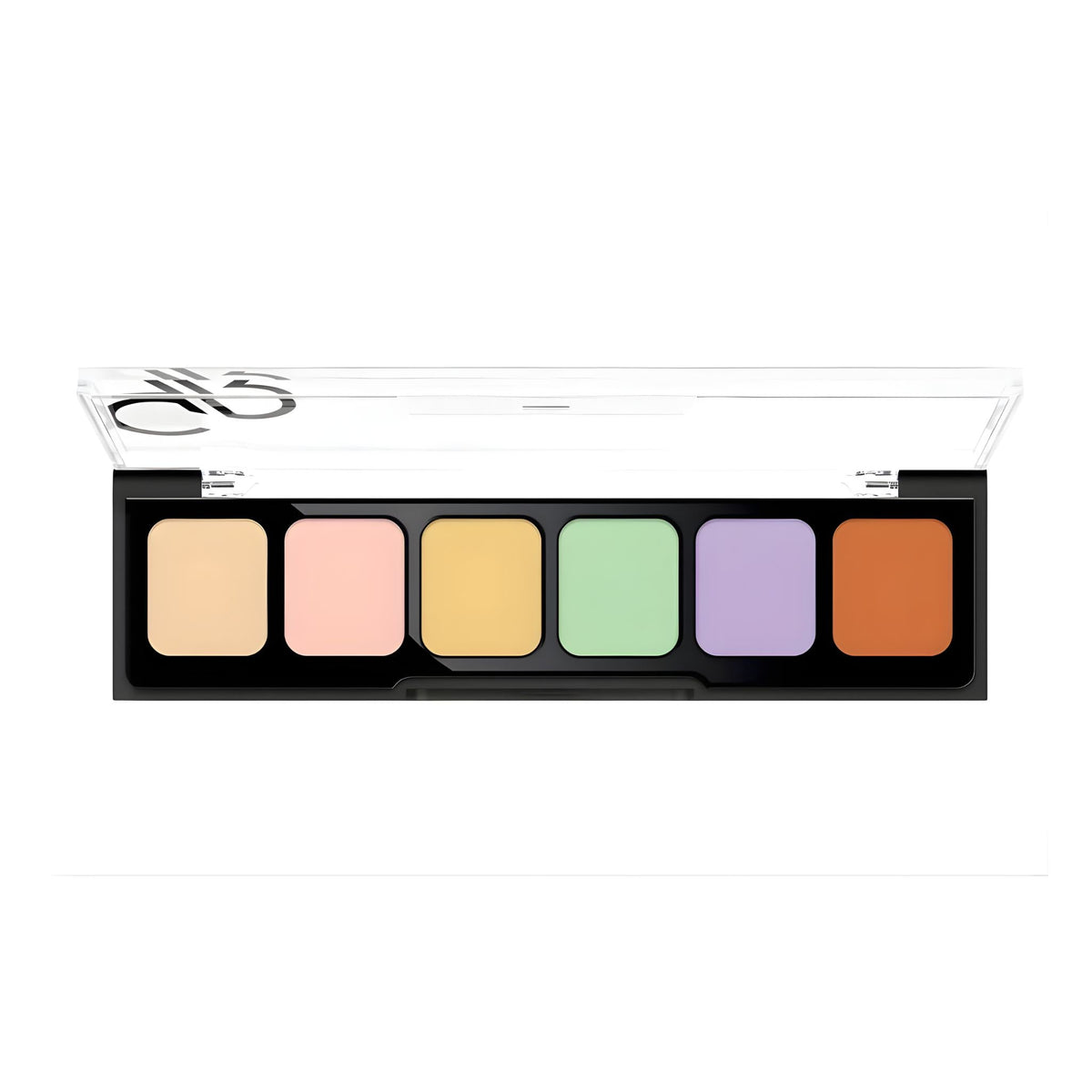 Refect Beauty Golden Rose multi-shade concealer and color corrector palette with six creamy shades in a black case.