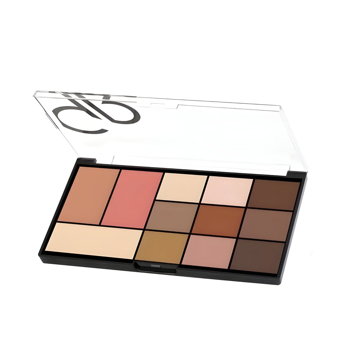 Refect Beauty Golden Rose City Style face and eye palette with a variety of neutral and warm matte makeup shades. 01