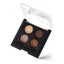 Refect Beauty Golden Rose wet and dry eyeshadow quad featuring four shimmering neutral brown and gold shades 03