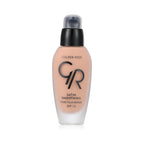 Refect Beauty Golden Rose Fluid Foundation in a glass bottle with a pump, providing a smooth satin finish. 22