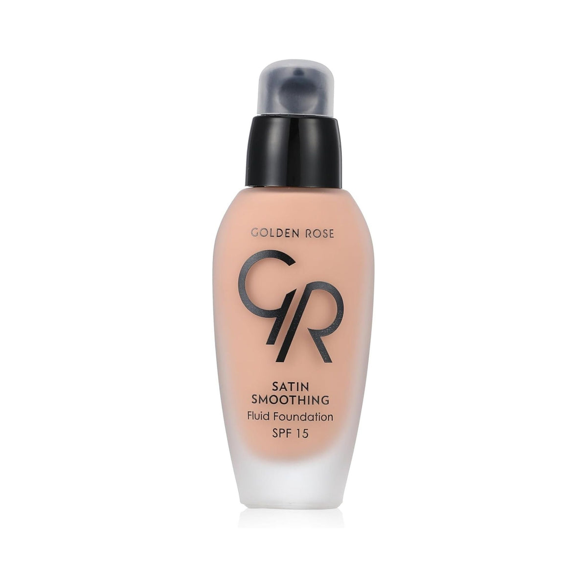 Refect Beauty Golden Rose Fluid Foundation in a glass bottle with a pump, providing a smooth satin finish. 22