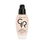 Refect Beauty Golden Rose Fluid Foundation in a glass bottle with a black pump for a smooth satin finish 24