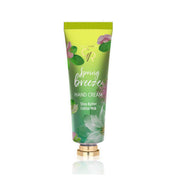 Refect Beauty Golden Rose Spring Breeze hand cream in a green tube with floral design and shea butter