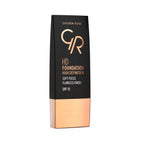 Refect Beauty Golden Rose HD liquid foundation in a black and rose gold bottle with SPF 15 for a flawless finish 113