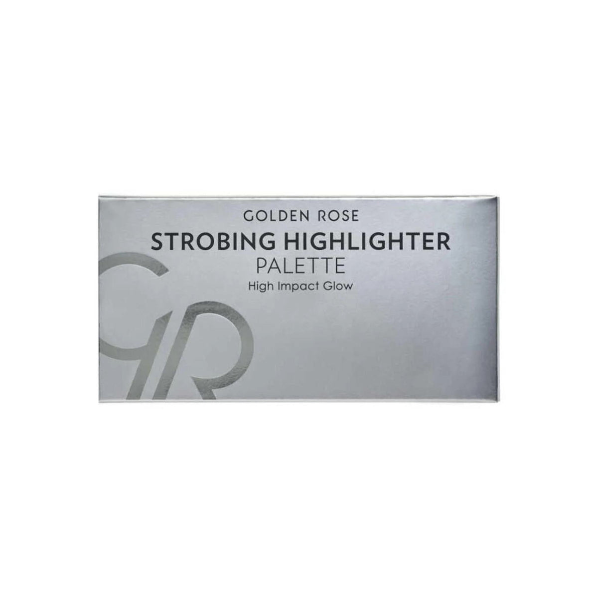 Refect Beauty Golden Rose Strobing Highlighter Palette in a sleek silver rectangular compact case