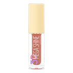 Refect Beauty Golden Rose 3D Mega Shine lip gloss in a clear tube with a gold cap and nude-toned formula 104