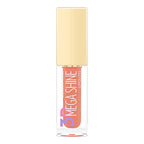 Refect Beauty Golden Rose 3D Mega Shine lip gloss in a peach shade with a gold cap and clear applicator tube 105