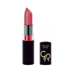 Refect Beauty Golden Rose Vision Lipstick in a creamy pink shade with a sleek black tube and gold logo. 117