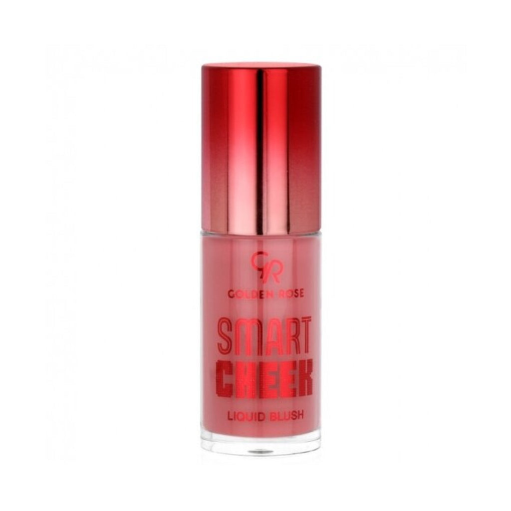 Refect Beauty Golden Rose Smart Cheek liquid blush in a clear bottle with a metallic red cap and applicator 107