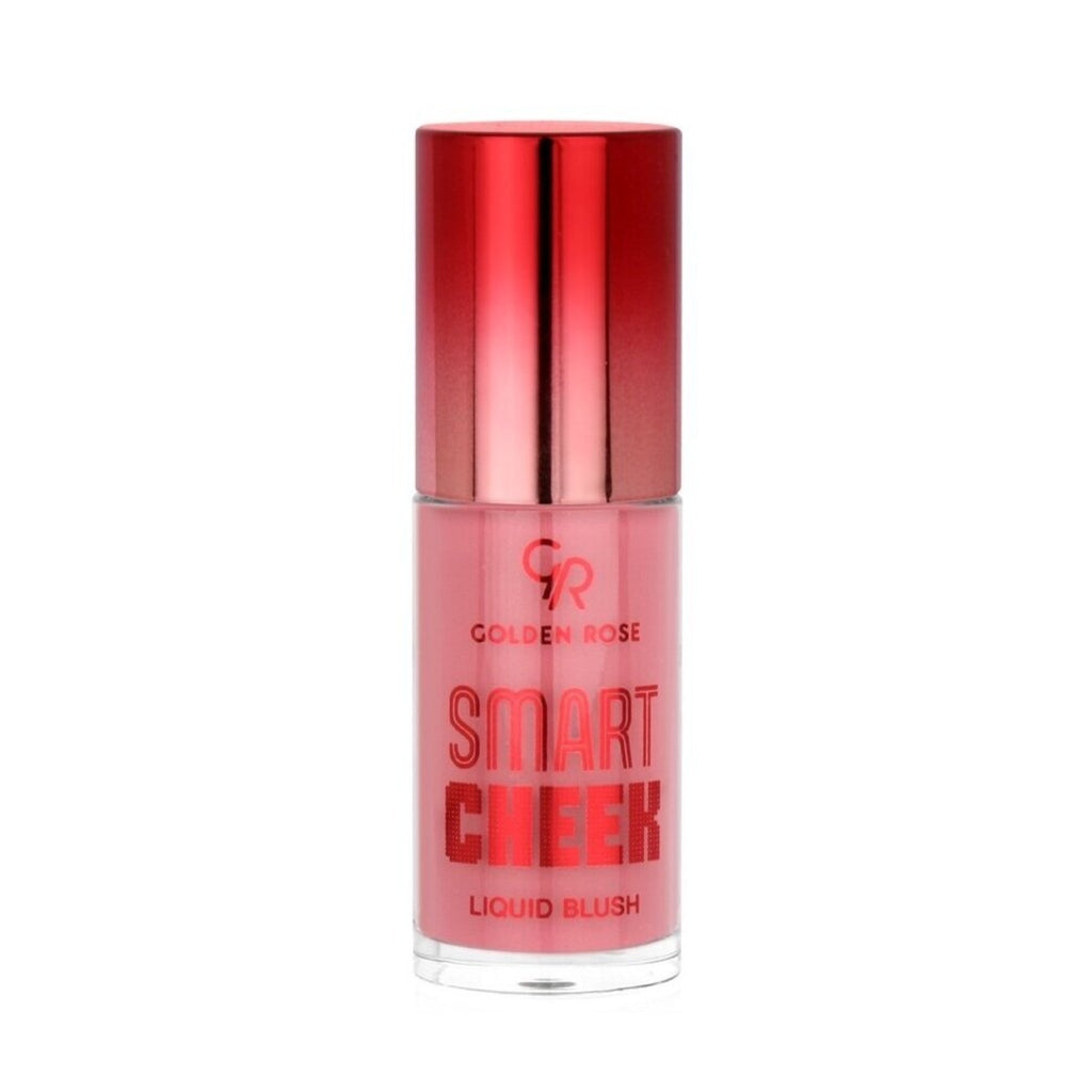 Refect Beauty Golden Rose Smart Liquid Blush in a clear bottle with a metallic red cap for a natural cheek flush. 103