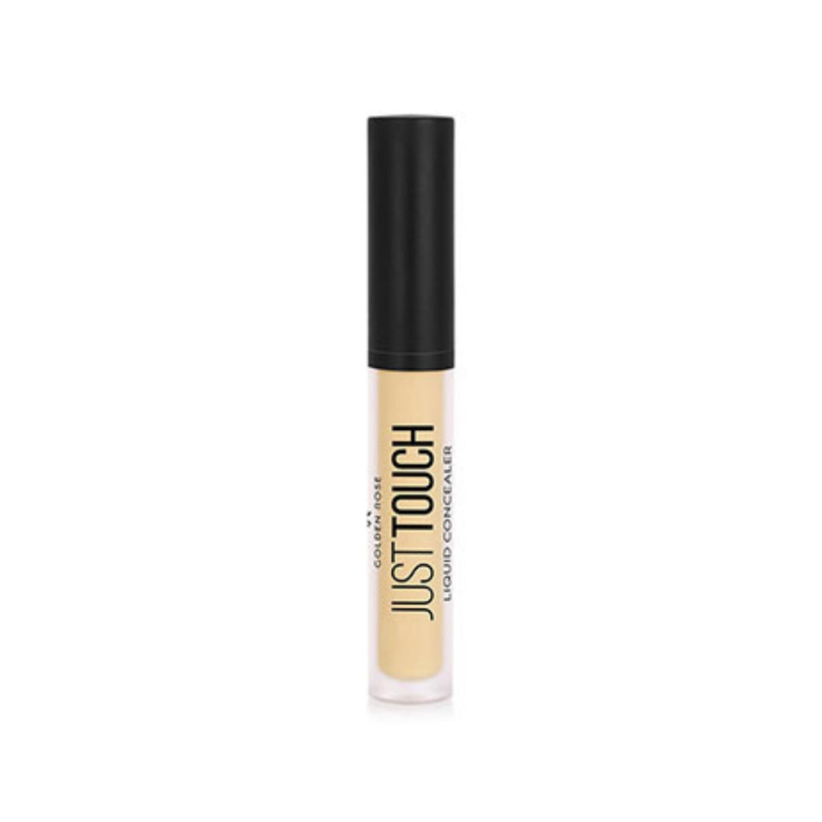 Refect Beauty Golden Rose Just Touch liquid concealer in a clear tube with a black cap for a natural bright finish 02
