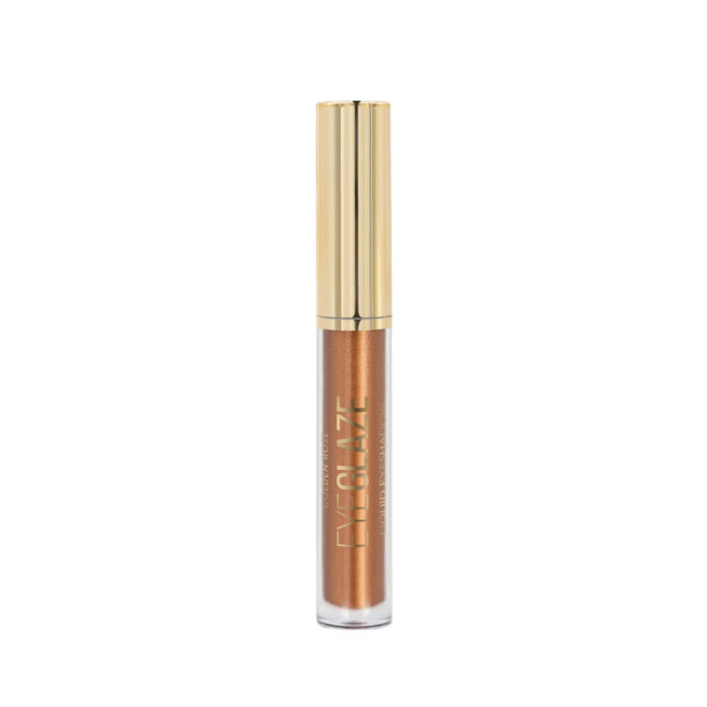 Refect Beauty Golden Rose Eyeglaze liquid eyeshadow in a shimmering bronze shade with a gold applicator cap. 13