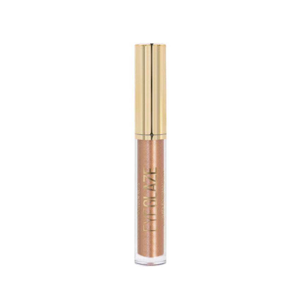 Refect Beauty Golden Rose Eyeglaze liquid eyeshadow in a shimmering bronze shade with a gold applicator cap. 12