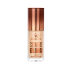 Refect Beauty Golden Rose Smart Liquid Highlighter in a glass bottle with a metallic bronze cap for radiant skin 202