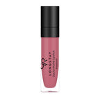 Refect Beauty Golden Rose Longstay liquid matte lipstick in a dusty rose shade with a black cap and clear tube. 36