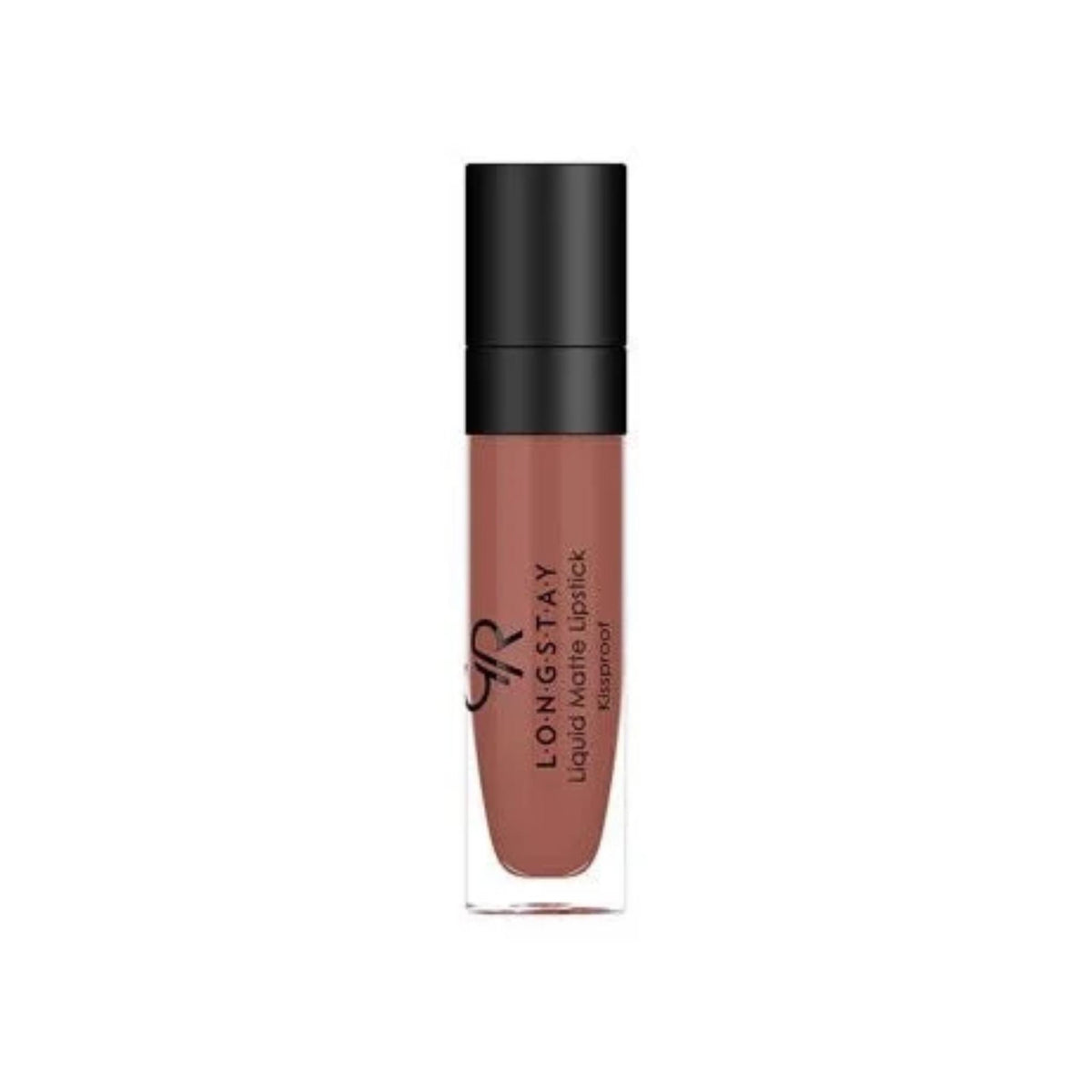 Refect Beauty Golden Rose Longstay liquid matte lipstick in a neutral mauve shade with a sleek applicator tube