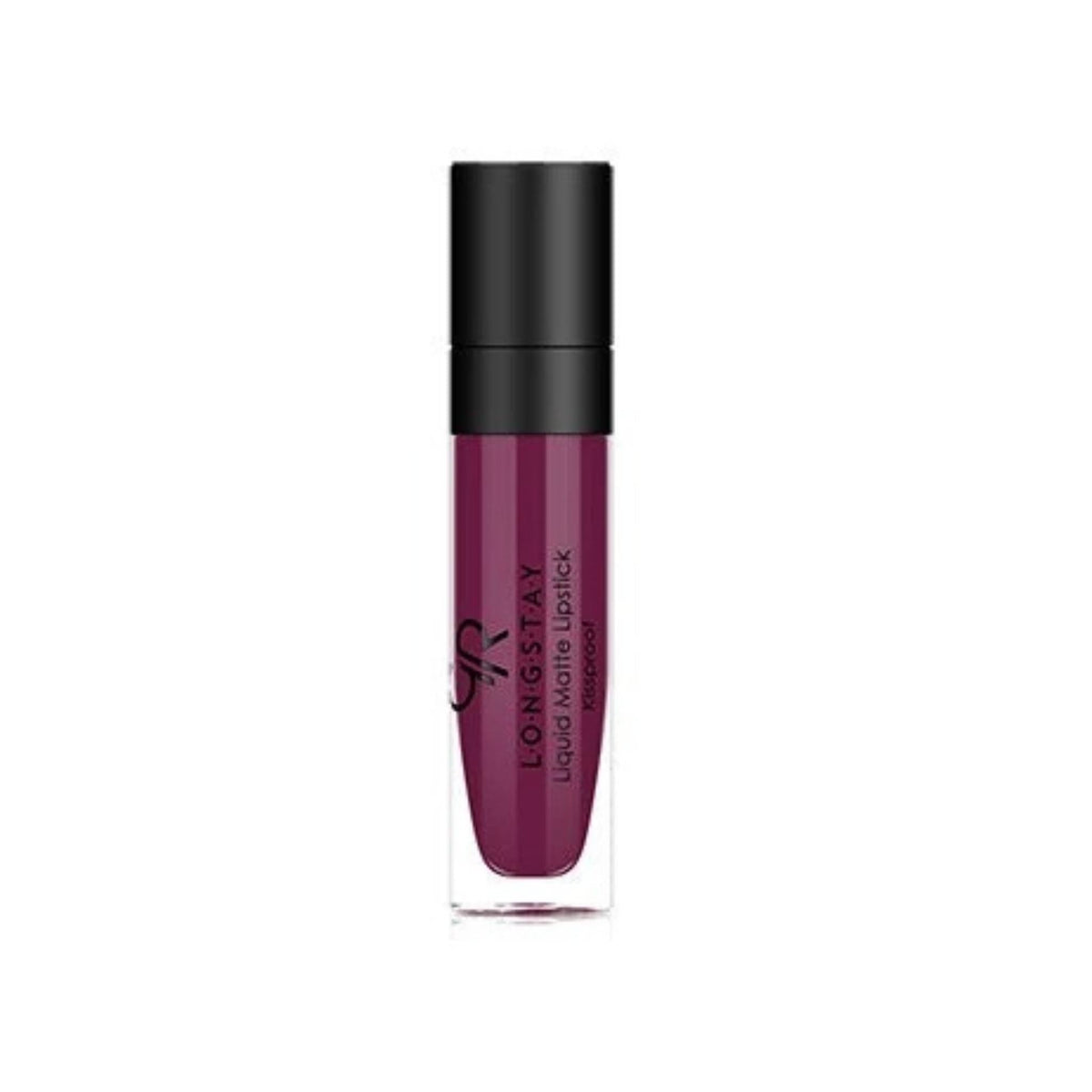 Refect Beauty Golden Rose Longstay liquid matte lipstick in a deep berry shade with a sleek applicator tube.
