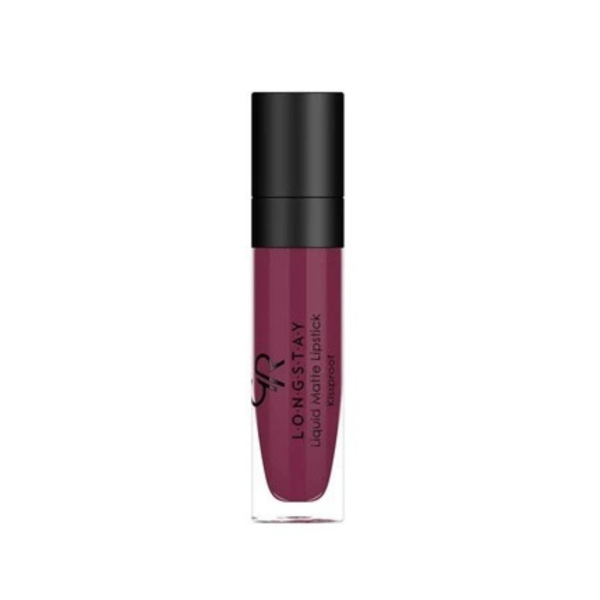 Refect Beauty Golden Rose Longstay liquid matte lipstick in a deep berry shade with a sleek applicator tube.