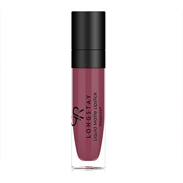 Refect Beauty Golden Rose Longstay liquid matte lipstick in a deep mauve shade with a sleek applicator tube 21