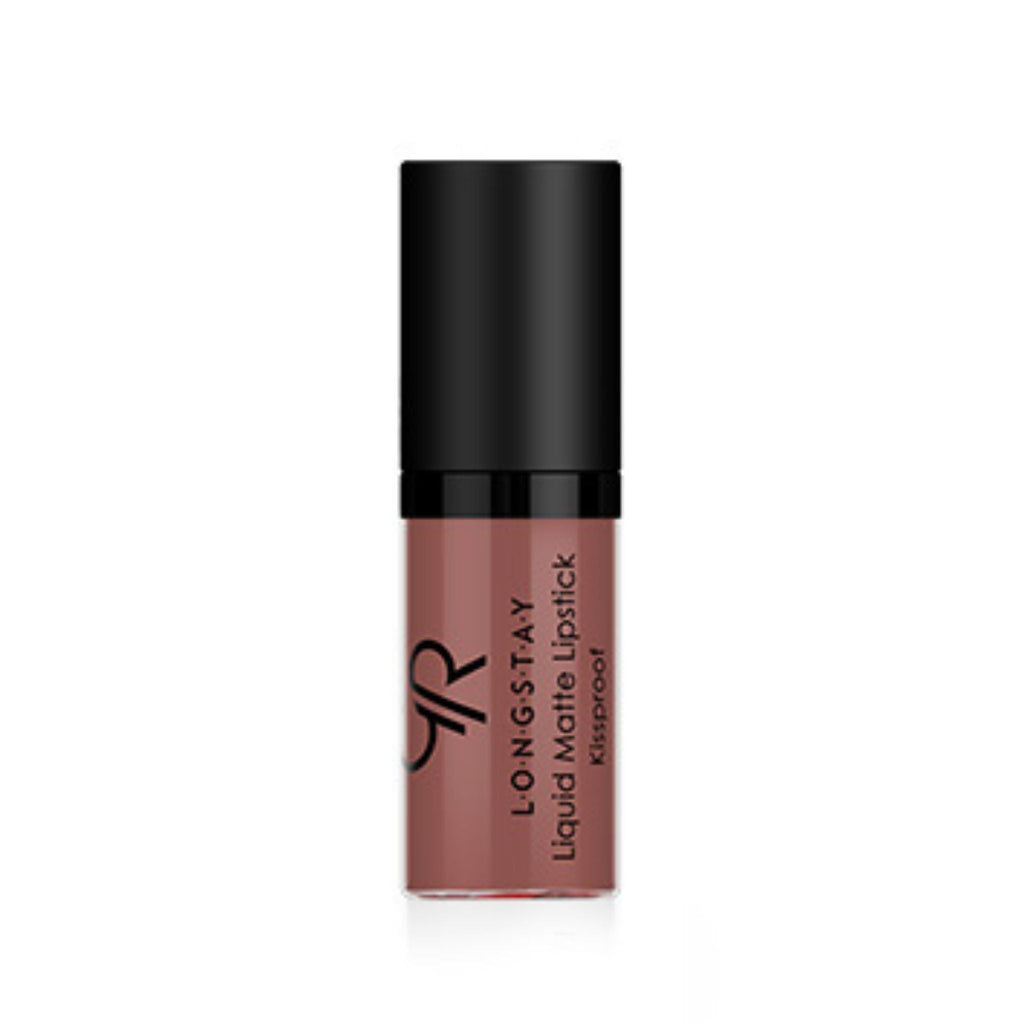 Refect Beauty Golden Rose Longstay mini liquid matte lipstick in a neutral mauve shade with a black cap 22