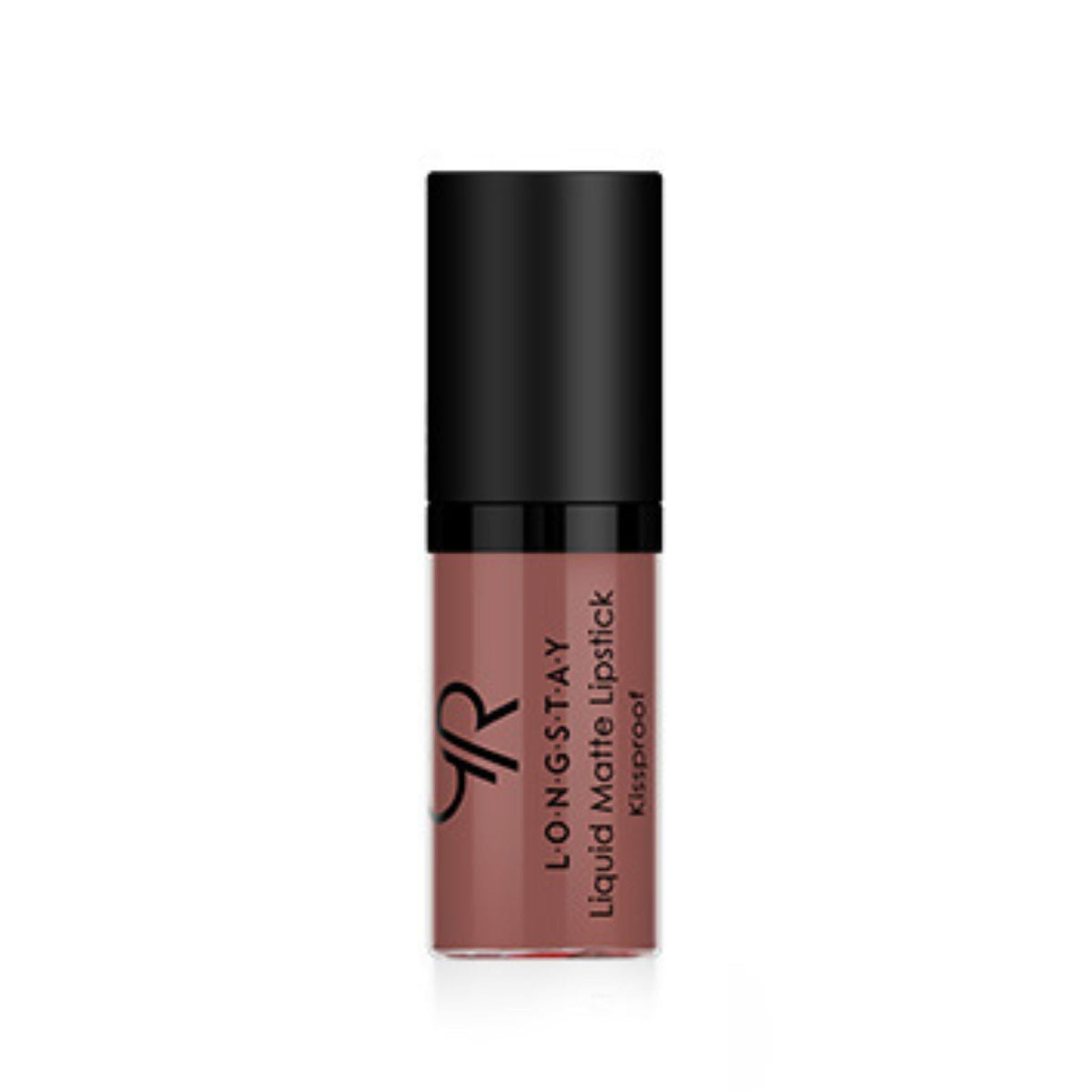 Refect Beauty Golden Rose Longstay mini liquid matte lipstick in a neutral mauve shade with a black cap 22