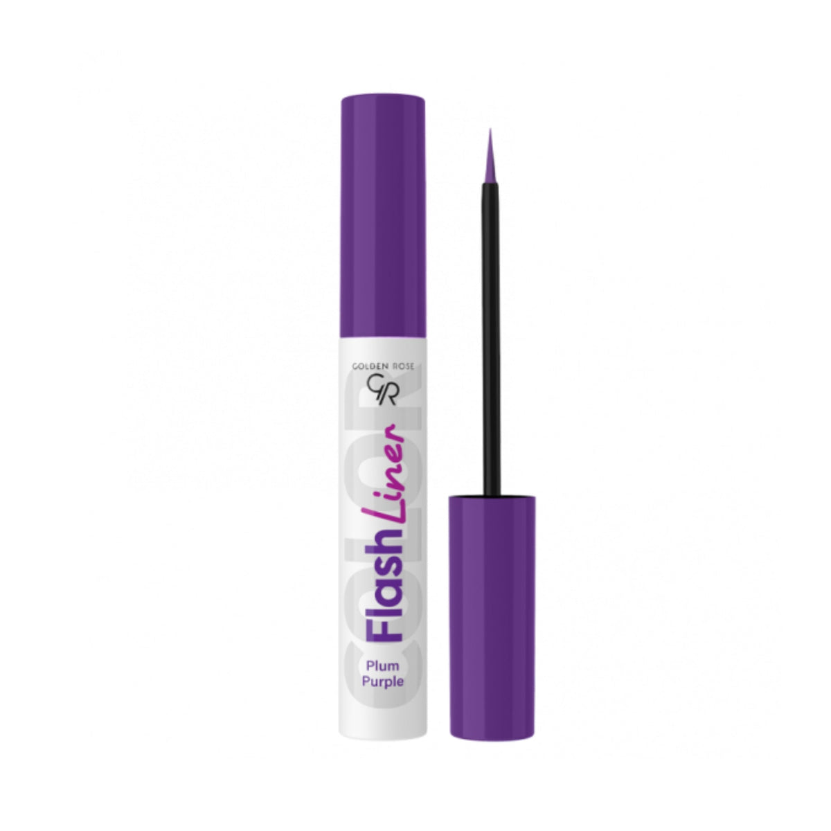 Refect Beauty Golden Rose Flash Liner in Plum Purple with a thin flexible applicator tip for precise application
